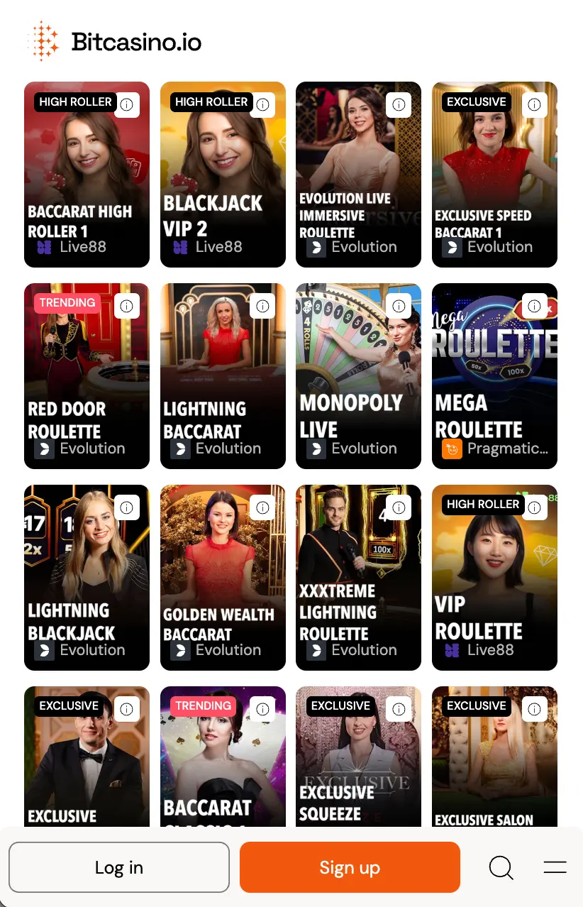 Download Monopoly Live App from Bitcasino