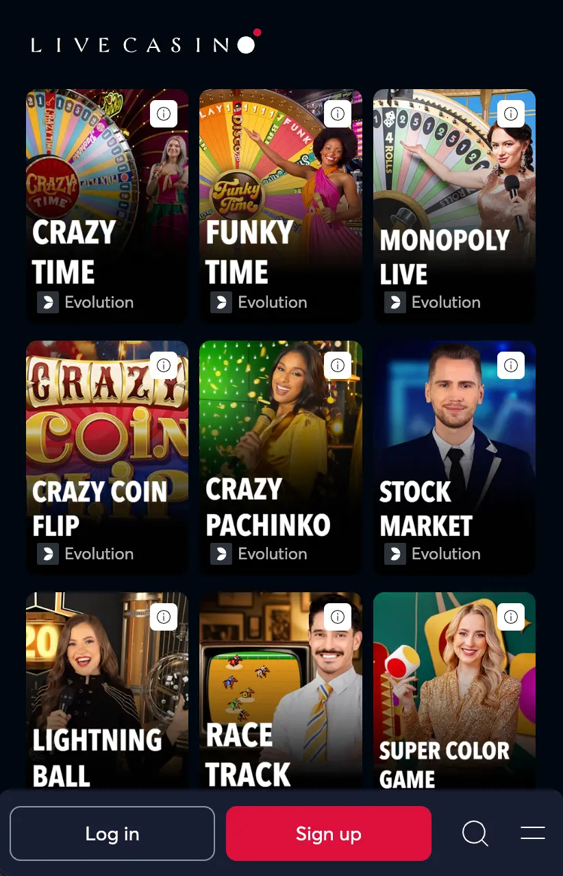 Download Monopoly Live App from Live Casino